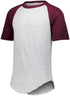 Augusta Sportswear Youth Short Sleeve Baseball Jersey (424), Color 'Athletic HeatherMaroon'